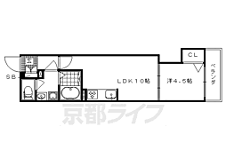 JMメゾン御所西 1LDKの間取図画像