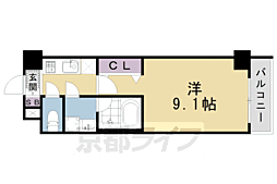 ベラジオ京都洛南グルーブ 1Kの間取図画像