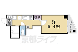 ヌフジャラン御前 1Kの間取図画像