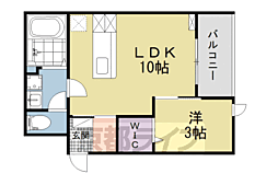 TSプレイス大住 1LDKの間取図画像