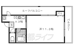 Stable西賀茂3 1Kの間取図画像
