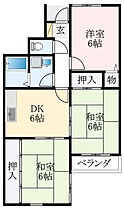 大阪府堺市美原区今井（賃貸マンション3DK・1階・54.27㎡） その2