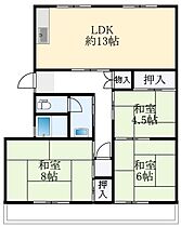 河内松原団地A－6号棟  ｜ 大阪府松原市一津屋2丁目（賃貸マンション3LDK・5階・67.65㎡） その2