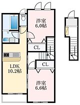 大阪府堺市美原区大饗（賃貸アパート2LDK・2階・56.31㎡） その2