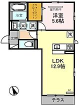 メゾンシュシュB棟  ｜ 大阪府堺市北区北花田町2丁（賃貸アパート1LDK・1階・44.17㎡） その2