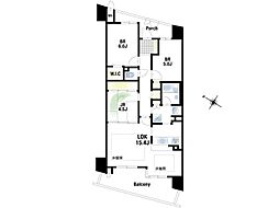 レジオンスクエア緑地公園2番館 3LDKの間取図画像