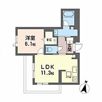 ジェンティーレ伍番館 101 ｜ 広島県広島市東区戸坂大上1丁目（賃貸マンション1LDK・1階・44.62㎡） その2