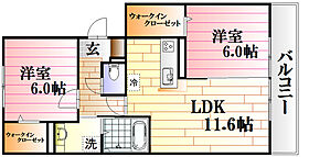 ファイブ  スリー 303 ｜ 広島県広島市安佐南区川内3丁目（賃貸アパート2LDK・3階・58.07㎡） その2