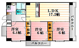 間取図画像 3LDK