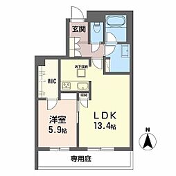 CALME ETOILE(カルム エトワール) 1LDKの間取図画像