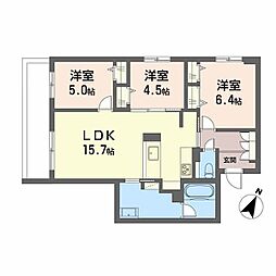 シャーメゾン上大利レジデンス 3LDKの間取図画像