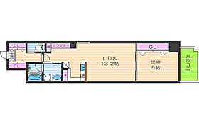 ジューム南森  ｜ 大阪府大阪市北区紅梅町2-19（賃貸マンション1LDK・7階・45.23㎡） その2