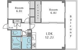 レジディア西天満  ｜ 大阪府大阪市北区西天満3丁目3-21（賃貸マンション2LDK・2階・57.62㎡） その2