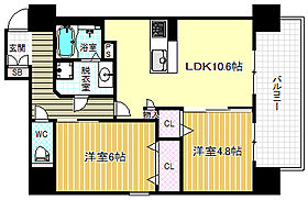 プライムコート  ｜ 大阪府大阪市北区本庄東1丁目（賃貸マンション2LDK・2階・54.01㎡） その2