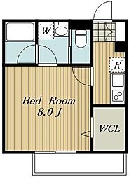 メゾン・デュ・パスティヤージュ 1Kの間取図画像