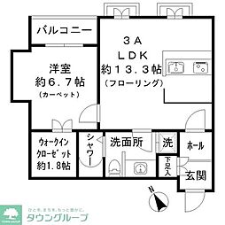 LaMaisonDePaul 1LDKの間取図画像