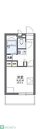 レオパレスル・レーヴ 1Kの間取図画像