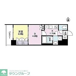 リバーレ池袋 1DKの間取図画像