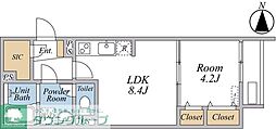 シエール小竹向原 1LDKの間取図画像