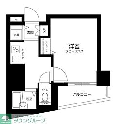 スカイコート池袋7 1Kの間取図画像