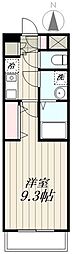 N-flats中板橋 1Kの間取図画像
