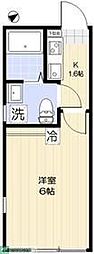 西東京市下保谷2丁目アパート 1Kの間取図画像