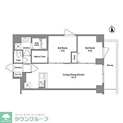 間取図画像 2LDK