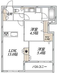 間取図画像 2LDK