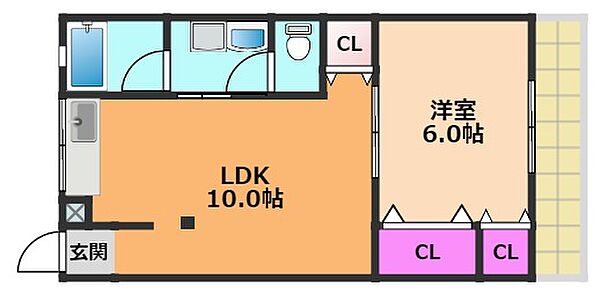 クレスト ｜大阪府高槻市芥川町4丁目(賃貸アパート1LDK・1階・35.00㎡)の写真 その2