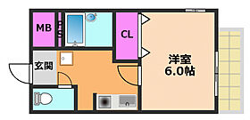 川瀬マンション  ｜ 大阪府高槻市奈佐原元町（賃貸マンション1K・2階・22.34㎡） その2