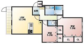 シナジーコート高槻古曽部  ｜ 大阪府高槻市古曽部町3丁目（賃貸マンション2LDK・1階・60.07㎡） その2