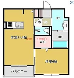 ニューピアザ 1LDKの間取図画像