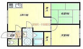 エステートすずらん 201 ｜ 北海道函館市日吉町3丁目6-15（賃貸アパート2LDK・2階・45.62㎡） その2