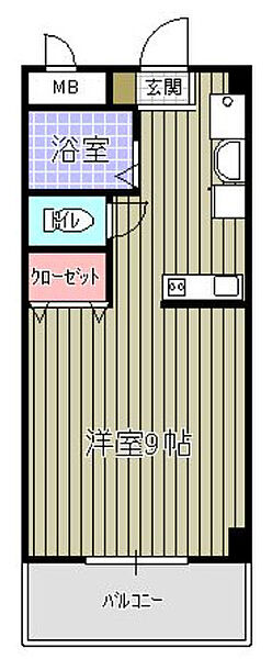 ピュアハウス 105号｜福岡県久留米市東合川4丁目(賃貸マンション1R・1階・29.70㎡)の写真 その5