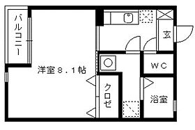 福岡県久留米市津福本町604-1（賃貸アパート1K・1階・25.16㎡） その2