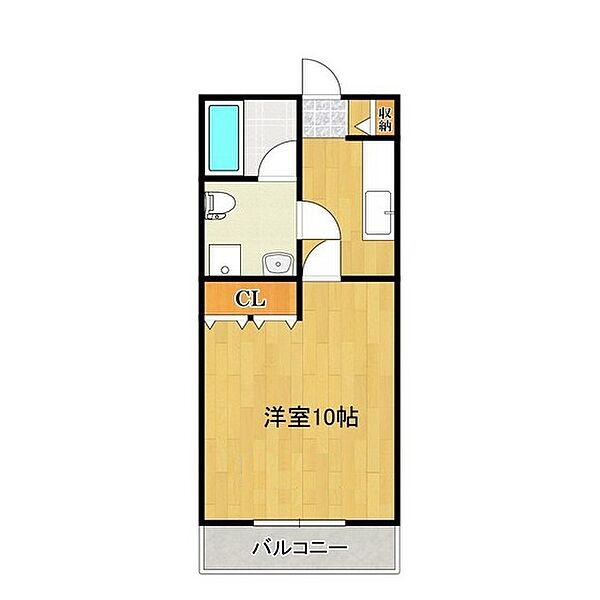 パークマンション諏訪 ｜福岡県久留米市諏訪野町(賃貸マンション1K・5階・29.75㎡)の写真 その2