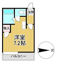 福岡県久留米市本山1丁目6-6（賃貸マンション1R・3階・21.82㎡） その2