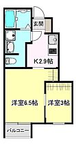 CASA上津 101号 ｜ 福岡県久留米市上津町2192-18（賃貸アパート2K・1階・32.29㎡） その2