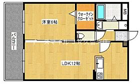 ケープラス 602号 ｜ 福岡県久留米市原古賀町26-2（賃貸マンション1LDK・6階・40.20㎡） その2