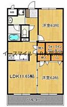 福岡県久留米市大善寺南1丁目1-13（賃貸マンション2LDK・2階・60.00㎡） その2