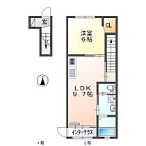 センターフィールド 203 ｜ 福岡県久留米市宮ノ陣6丁目316-6（賃貸アパート1LDK・2階・36.48㎡） その2