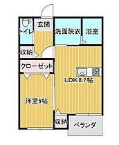 T-Regno　Laluce 1-202号  ｜ 福岡県八女市鵜池56（賃貸アパート1LDK・2階・35.82㎡） その2