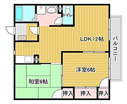 ベルテック上津 202号 ｜ 福岡県久留米市上津町2078-24（賃貸アパート2LDK・2階・52.99㎡） その2