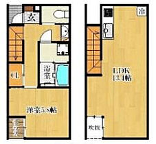 福岡県久留米市津福本町633-5（賃貸テラスハウス1LDK・1階・51.70㎡） その2