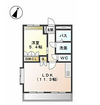 福岡県久留米市山本町豊田82-6（賃貸アパート1LDK・1階・41.04㎡） その2