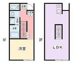 イーストレガロ  ｜ 福岡県久留米市高良内町171-2（賃貸タウンハウス1LDK・1階・40.02㎡） その2