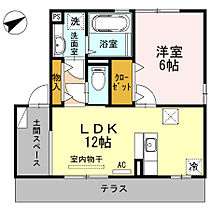 サンクスＣＹ（シーワイ） 101号 ｜ 福岡県久留米市野中町923-1（賃貸アパート1LDK・1階・42.14㎡） その2