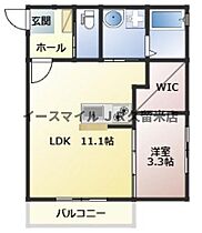 Prevoyance久留米駅西 201号 ｜ 福岡県久留米市瀬下町388-1（賃貸アパート1LDK・2階・36.36㎡） その2