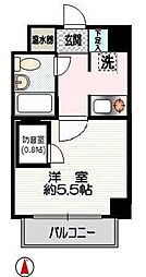 クリオ鶴ヶ峰壱番館 1Kの間取図画像