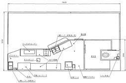 天王寺パークヴィラ ワンルームの間取図画像